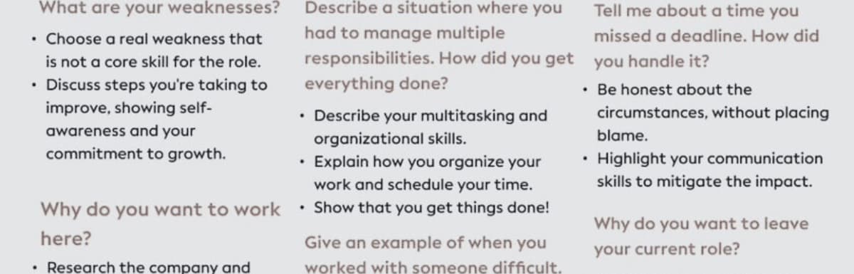 Job Search Cheat Sheet