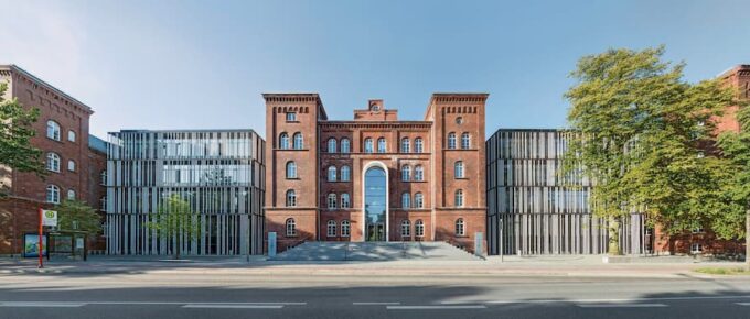 Study Mechanical Engineering Tuition Free at Hamburg University of Technology. Main Building for TUHH
