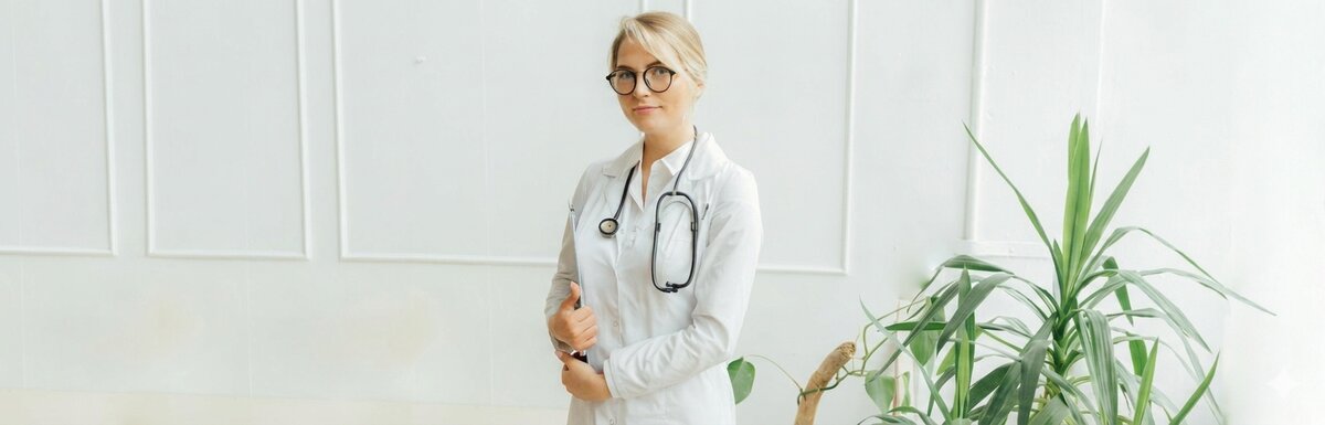 A Woman in a White Coat and stethoscope. How UK Resident Doctors are moving to Australia